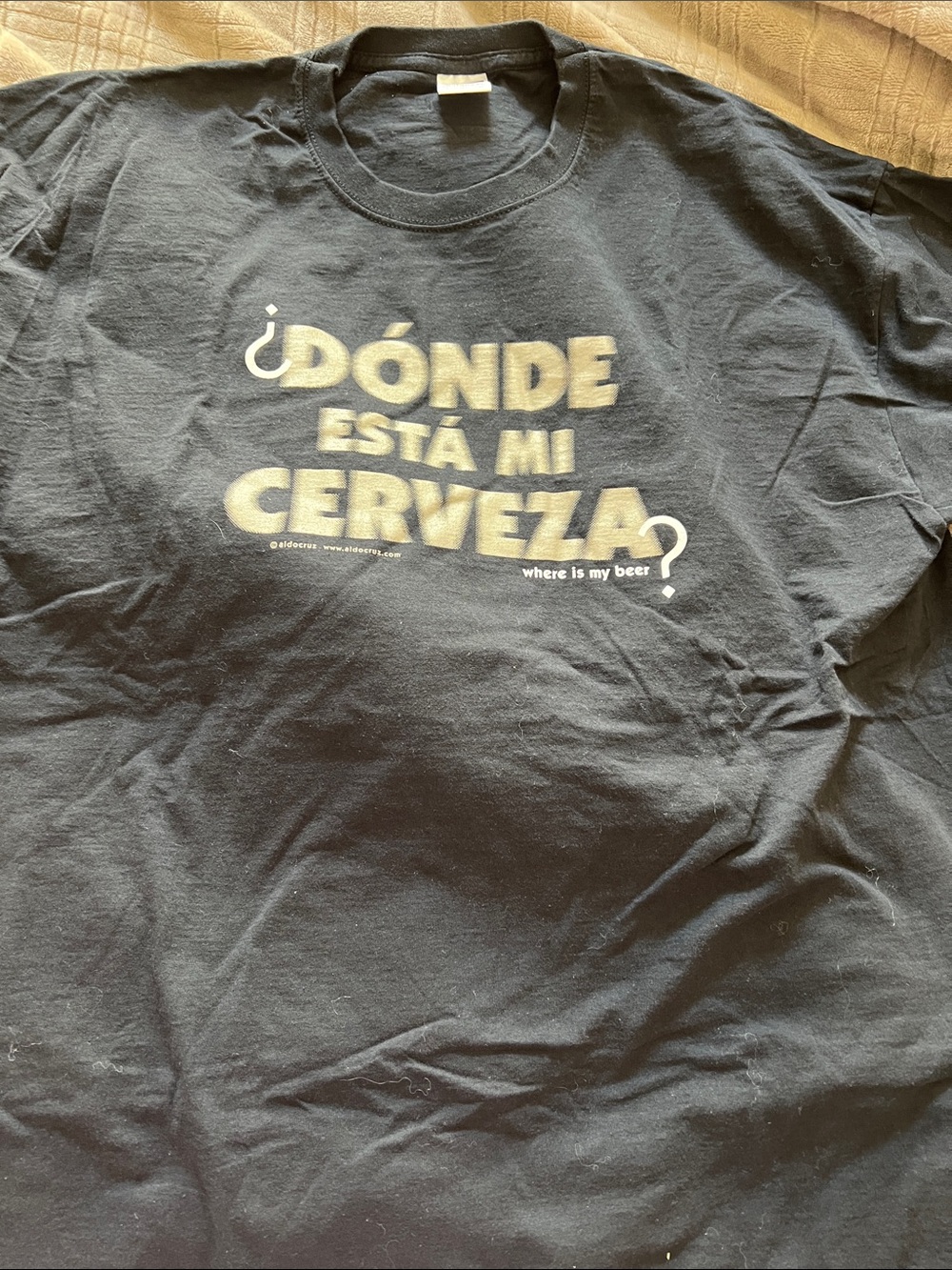 ¿Dónde Está Mi Cerveza? Black Graphic Tee